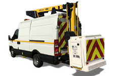 Van Rental Isle of Wight - White 3.5T Cherry Picker with 12.5M Reach - Van hire Isle of wight