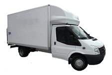 Van Rental Isle of Wight - White Ford Luton Box with Tail Lift - Van hire Isle of wight