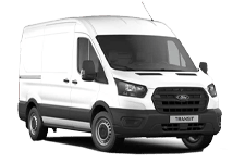 Van Rental Isle of Wight - White Ford Transit Medium Wheel Base - Van hire Isle of wight